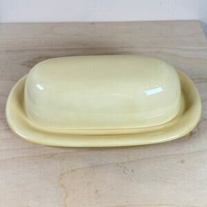 Pottery Barn Sausalito Butter Dish Yellow with Lid Replacement